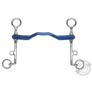 Bomber kandarstang titanium med lav port, thin (13 mm) og kort schenkel (5.5 cm). Str 12.5 cm.