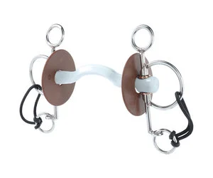 Beris pelham med hard Konnex port munddel (18 mm). 14 cm.