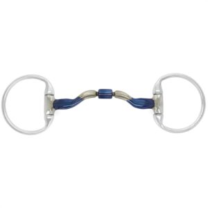 Bomber eggbutt med ported barrel munddel (12mm tykkelse). Str 11.5 cm